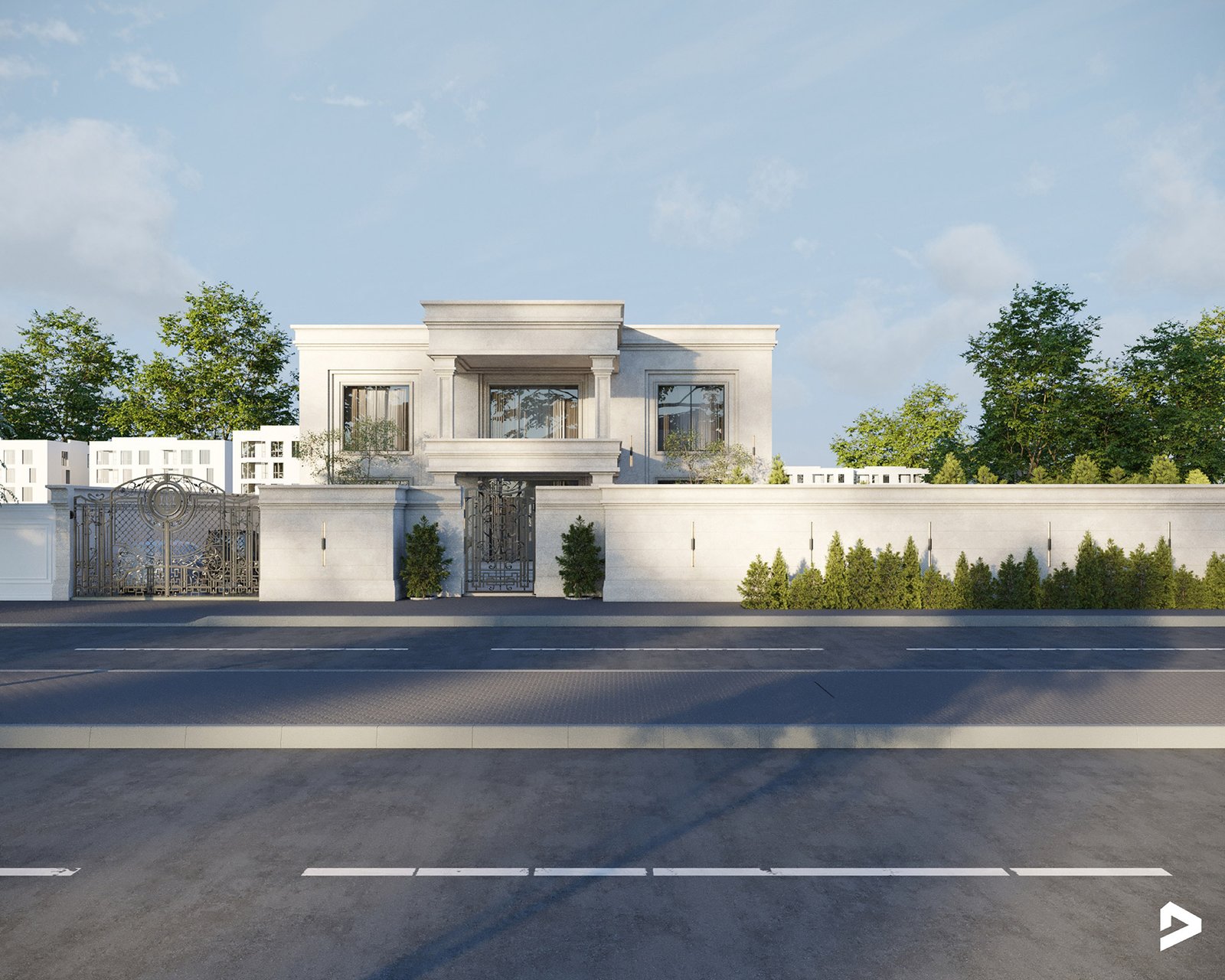 اسم وموقع المشروع :  استراحة الشارقة – الامارات الشارقة      التصنيف :  سكني    المساحة :  1500 متر مربع    حالة المشروع :   قيد الانشاء