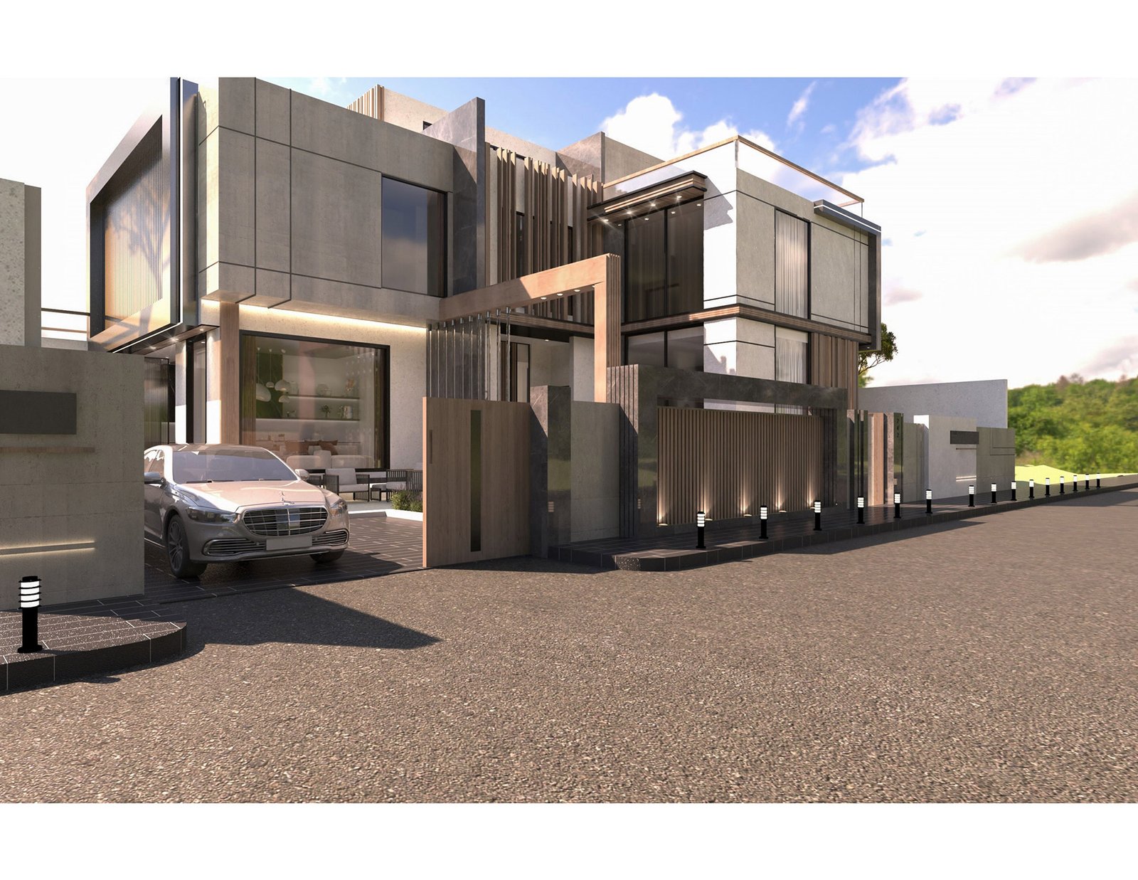 اسم وموقع المشروع :  الفخامة الراقية – الامارات الشارقة      التصنيف :  سكني     المساحة :  950 متر مربع    حالة المشروع :   قيد الانشاء