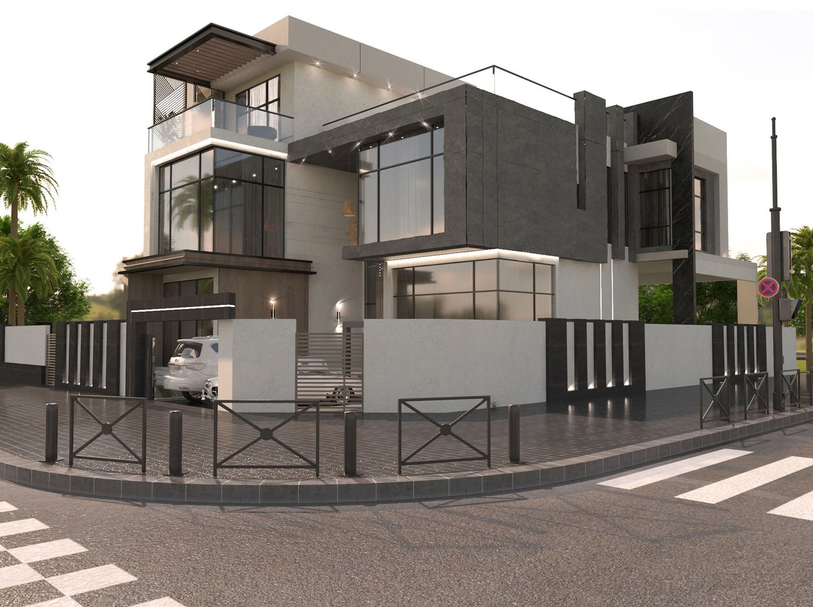 اسم وموقع المشروع :  المنزل الهادئ – الامارات الشارقة      التصنيف :  سكني    المساحة :  1100 متر مربع    حالة المشروع :   قيد الانشاء