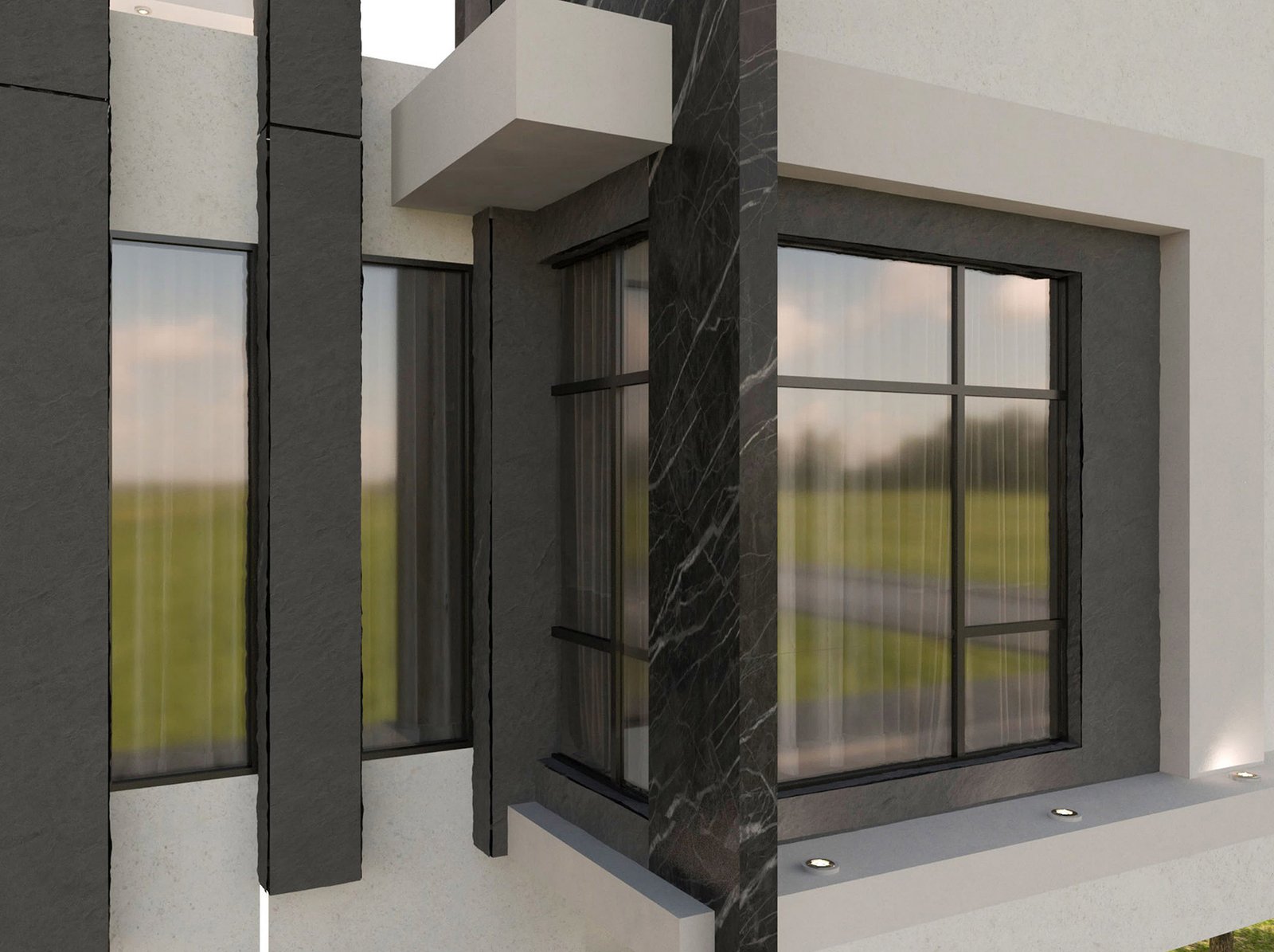 اسم وموقع المشروع :  المنزل الهادئ – الامارات الشارقة      التصنيف :  سكني    المساحة :  1100 متر مربع    حالة المشروع :   قيد الانشاء