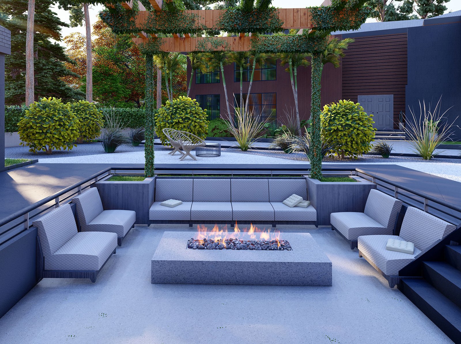 اسم وموقع المشروع :  استراحة خاصة – الامارات العين      التصنيف :  حديقة - خاص     المساحة :  360 متر مربع    حالة المشروع :   مكتمل