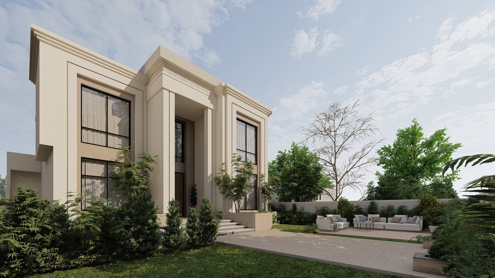 اسم وموقع المشروع :  الفخامة التقليدية – الامارات الفجيرة     التصنيف :  سكني    المساحة :  500 متر مربع    حالة المشروع :   قيد الانشاء