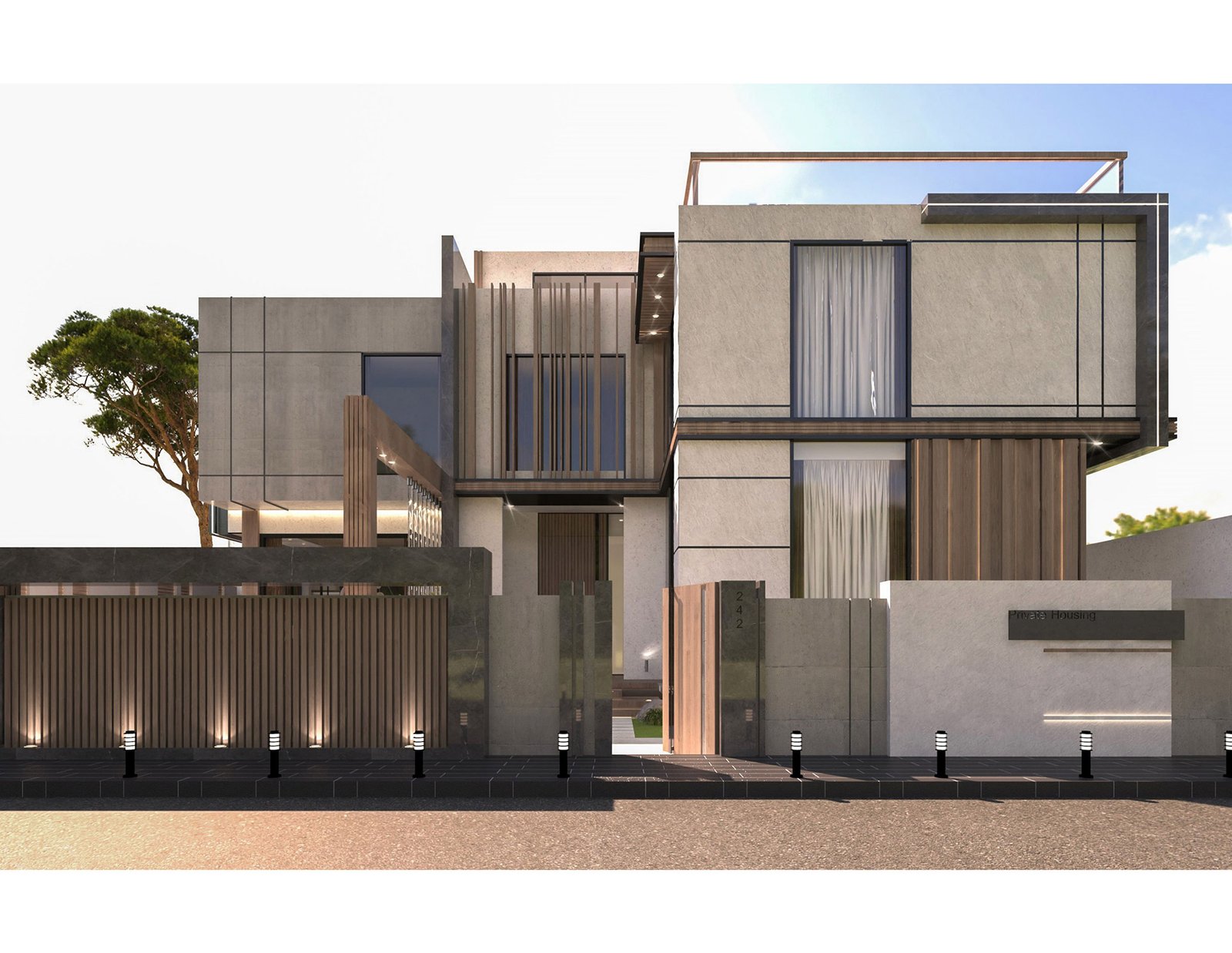 اسم وموقع المشروع :  الفخامة الراقية – الامارات الشارقة      التصنيف :  سكني     المساحة :  950 متر مربع    حالة المشروع :   قيد الانشاء