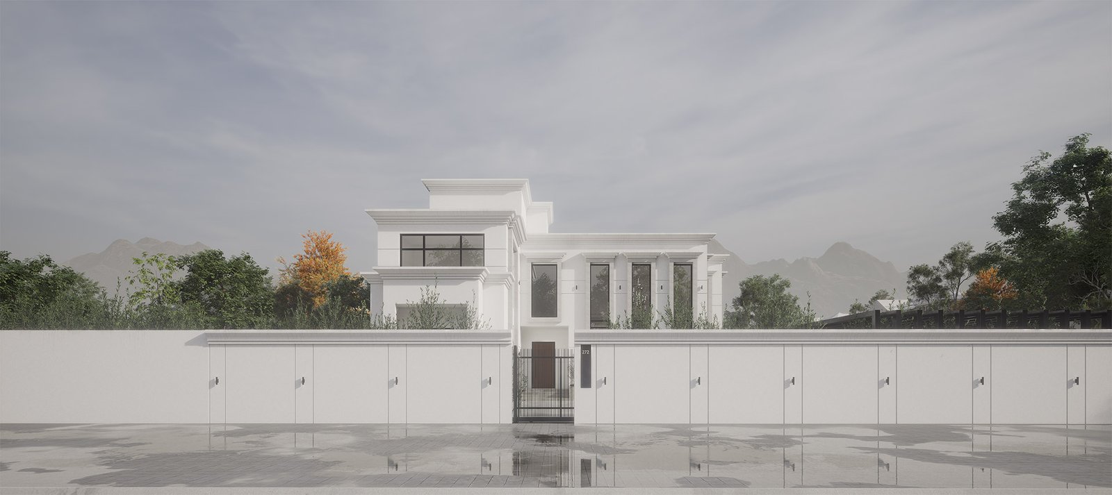 اسم وموقع المشروع :  الكلاسيكية الانيقة – الامارات الفجيرة     التصنيف :  سكني    المساحة :  800 متر مربع    حالة المشروع :   قيد التصميم