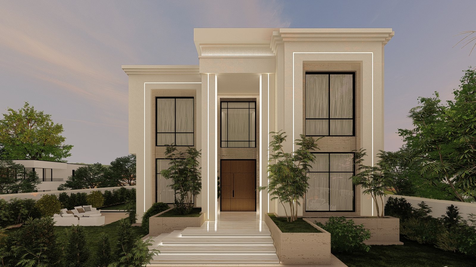 اسم وموقع المشروع :  الفخامة التقليدية – الامارات الفجيرة     التصنيف :  سكني    المساحة :  500 متر مربع    حالة المشروع :   قيد الانشاء