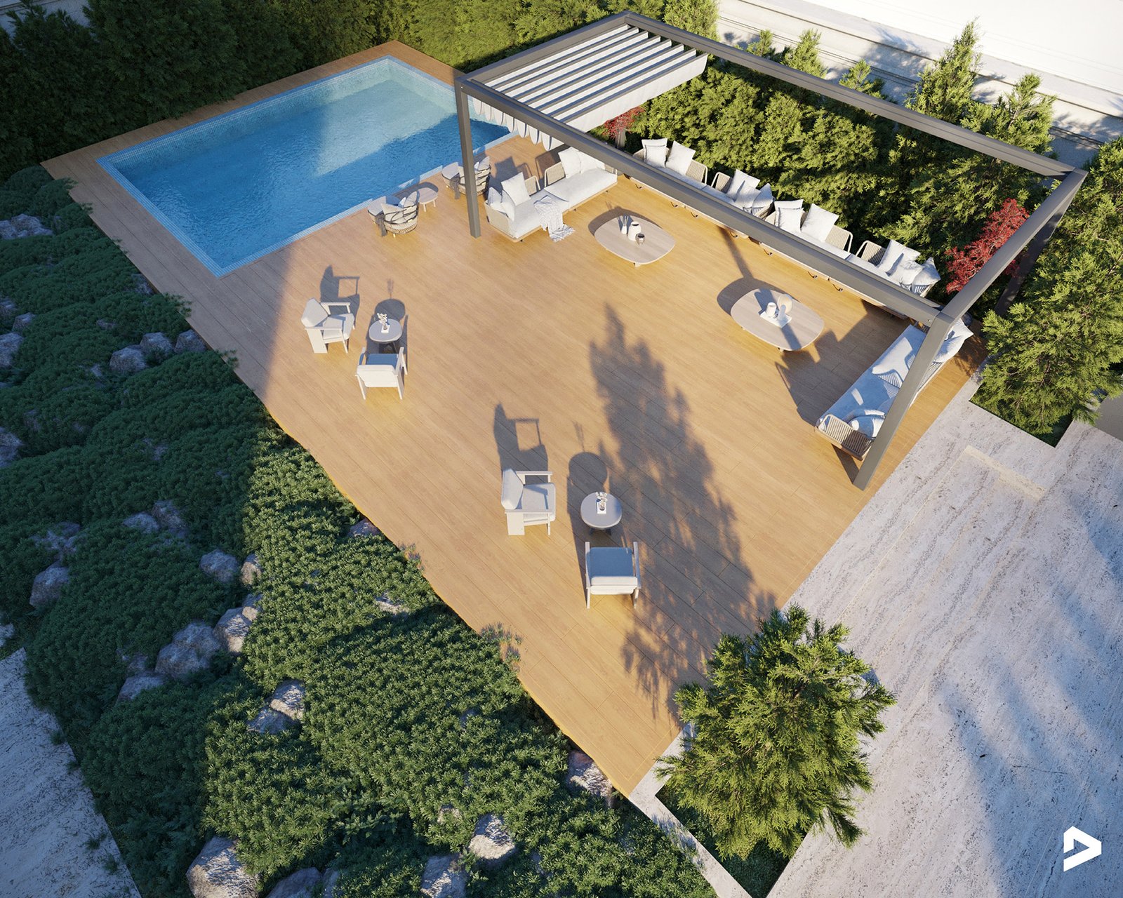 اسم وموقع المشروع :  استراحة الشارقة – الامارات الشارقة      التصنيف :  حديقة - خاص     المساحة :  500 متر مربع    حالة المشروع :   قيد الانشاء