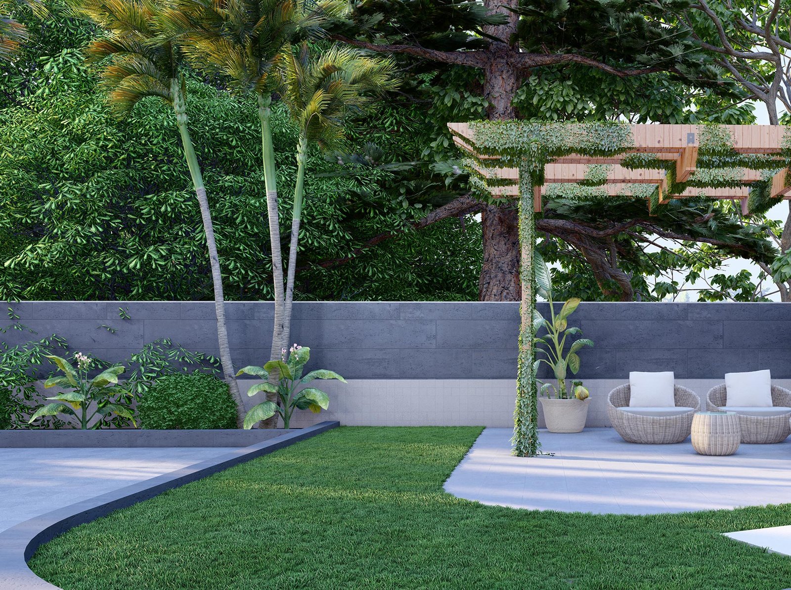 اسم وموقع المشروع :  استراحة خاصة – الامارات العين      التصنيف :  حديقة - خاص     المساحة :  360 متر مربع    حالة المشروع :   مكتمل