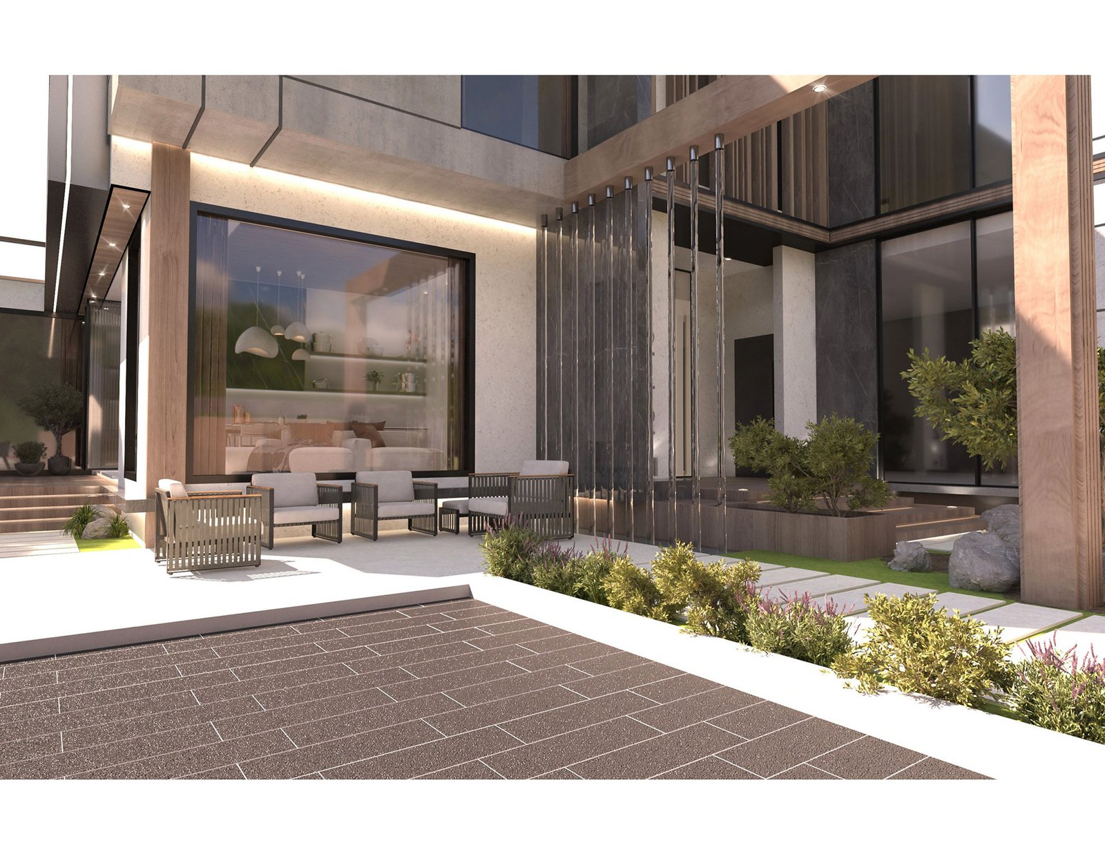 اسم وموقع المشروع :  الفخامة الراقية – الامارات الشارقة      التصنيف :  سكني     المساحة :  950 متر مربع    حالة المشروع :   قيد الانشاء