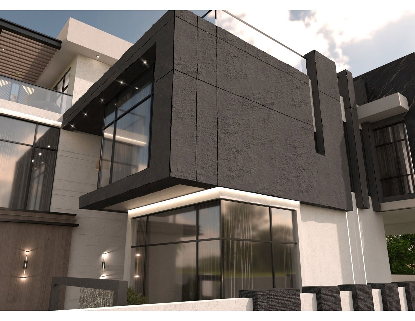 اسم وموقع المشروع :  المنزل الهادئ – الامارات الشارقة      التصنيف :  سكني    المساحة :  1100 متر مربع    حالة المشروع :   قيد الانشاء