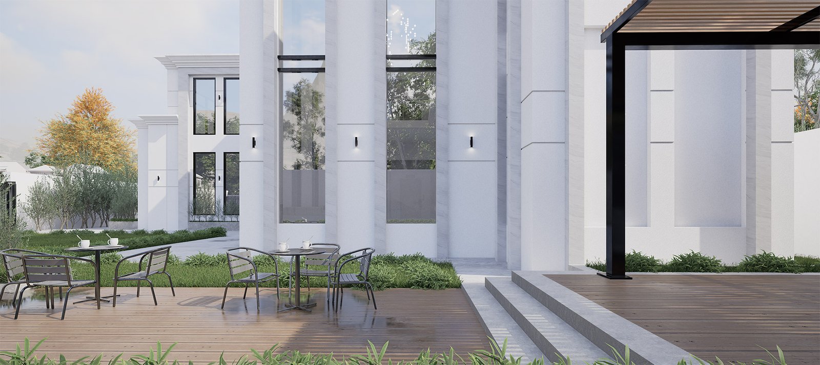 اسم وموقع المشروع :  الكلاسيكية الانيقة – الامارات الفجيرة     التصنيف :  سكني    المساحة :  800 متر مربع    حالة المشروع :   قيد التصميم