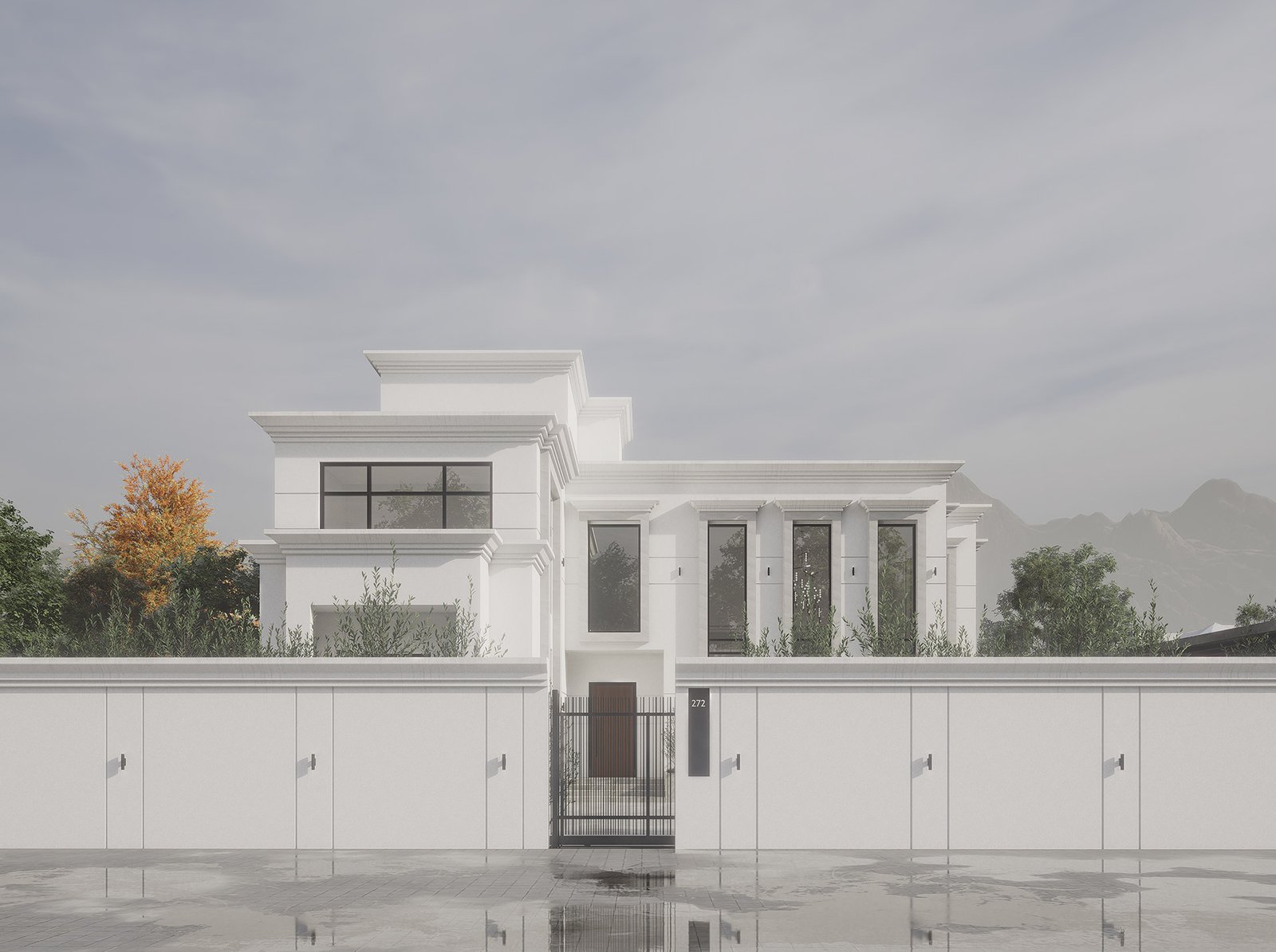 اسم وموقع المشروع :  الكلاسيكية الانيقة – الامارات الفجيرة     التصنيف :  سكني    المساحة :  800 متر مربع    حالة المشروع :   قيد التصميم