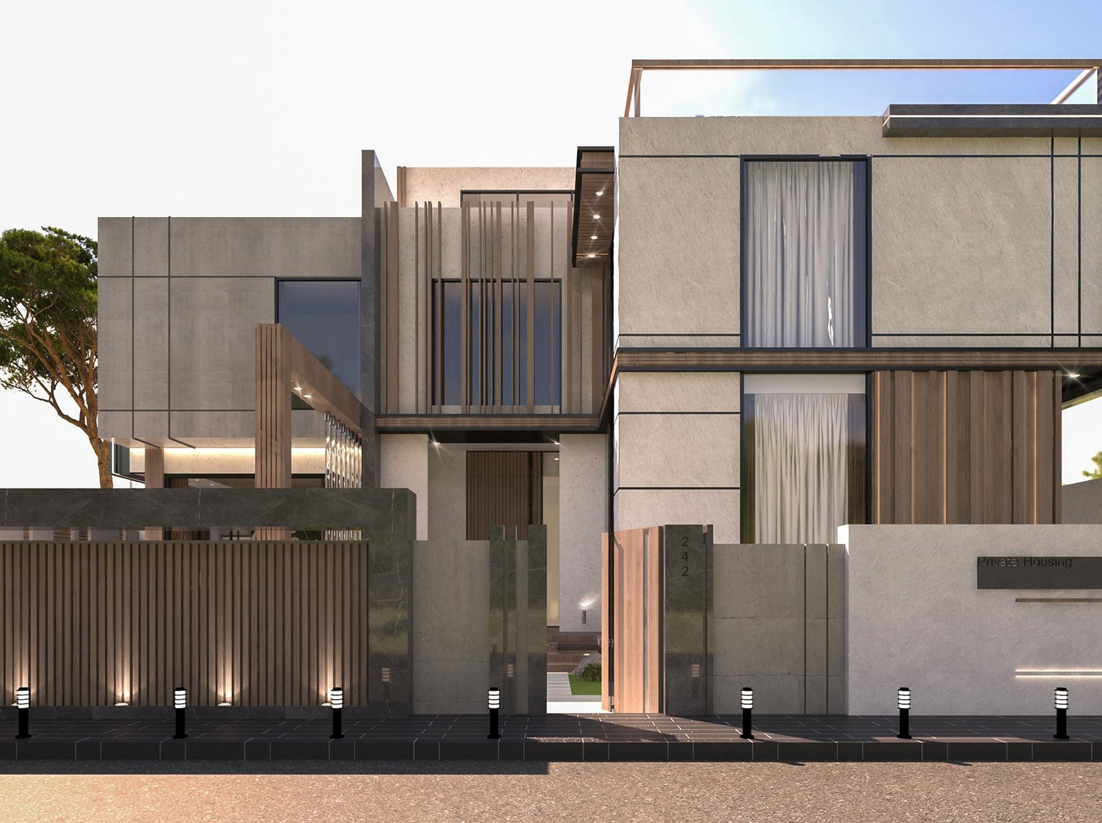 اسم وموقع المشروع :  الفخامة الراقية – الامارات الشارقة      التصنيف :  سكني     المساحة :  950 متر مربع    حالة المشروع :   قيد الانشاء