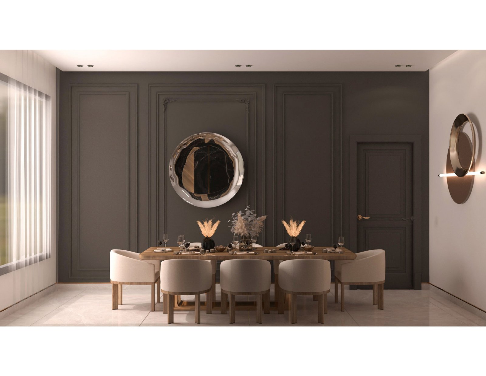 اسم وموقع المشروع :  كلاسيك واناقة خالدة – الامارات الشارقة      التصنيف :  تصميم داخلي - خاص     المساحة :  900 متر مربع    حالة المشروع :   قيد الانشاء