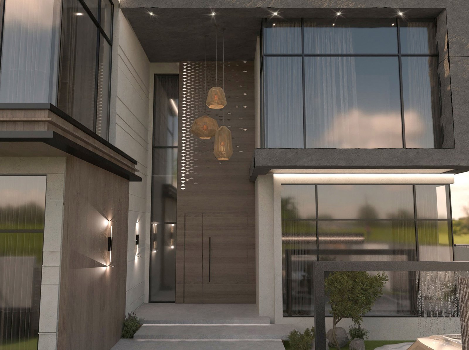 اسم وموقع المشروع :  المنزل الهادئ – الامارات الشارقة      التصنيف :  سكني    المساحة :  1100 متر مربع    حالة المشروع :   قيد الانشاء