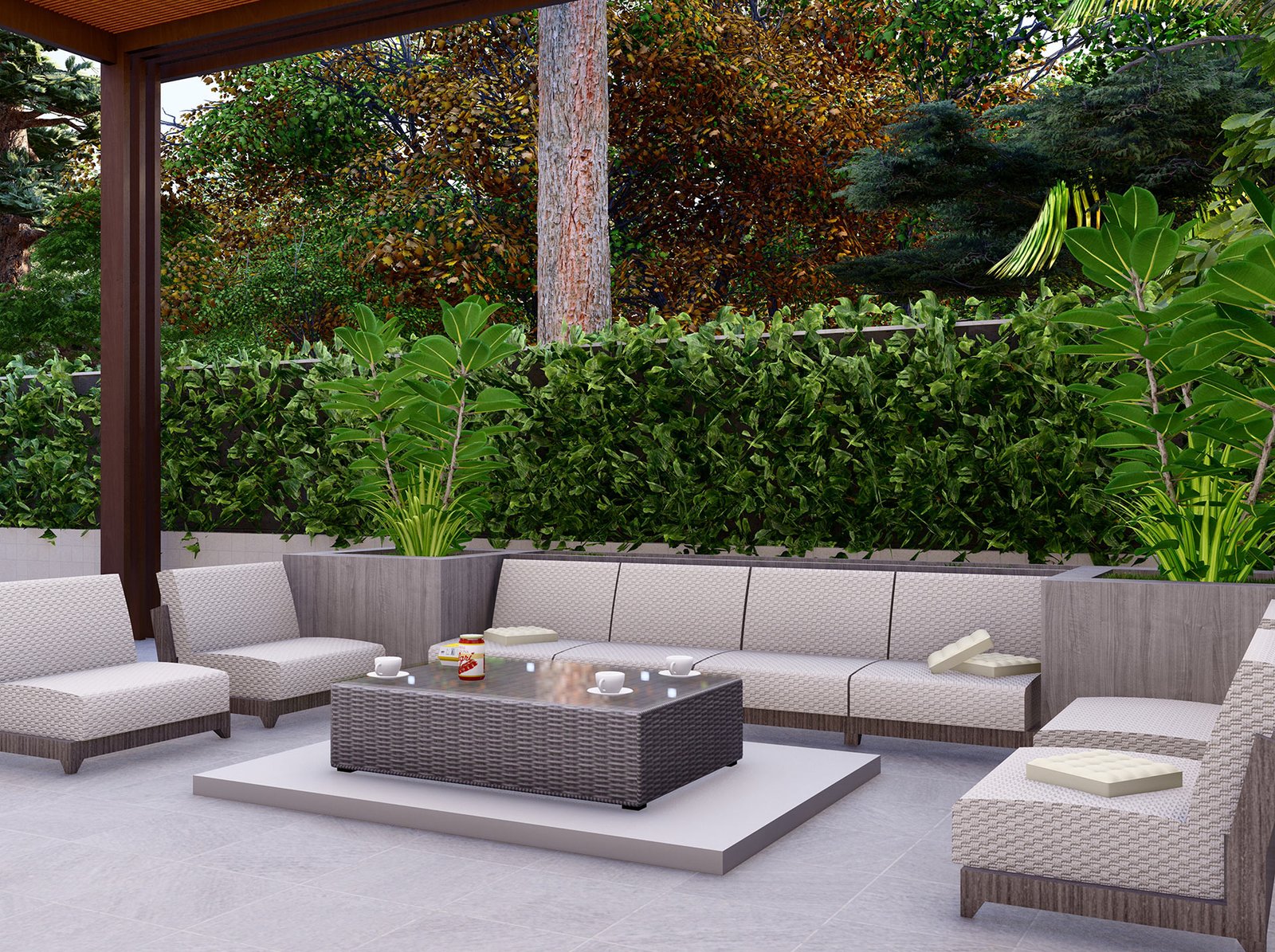 اسم وموقع المشروع :  استراحة خاصة – الامارات العين      التصنيف :  حديقة - خاص     المساحة :  360 متر مربع    حالة المشروع :   مكتمل