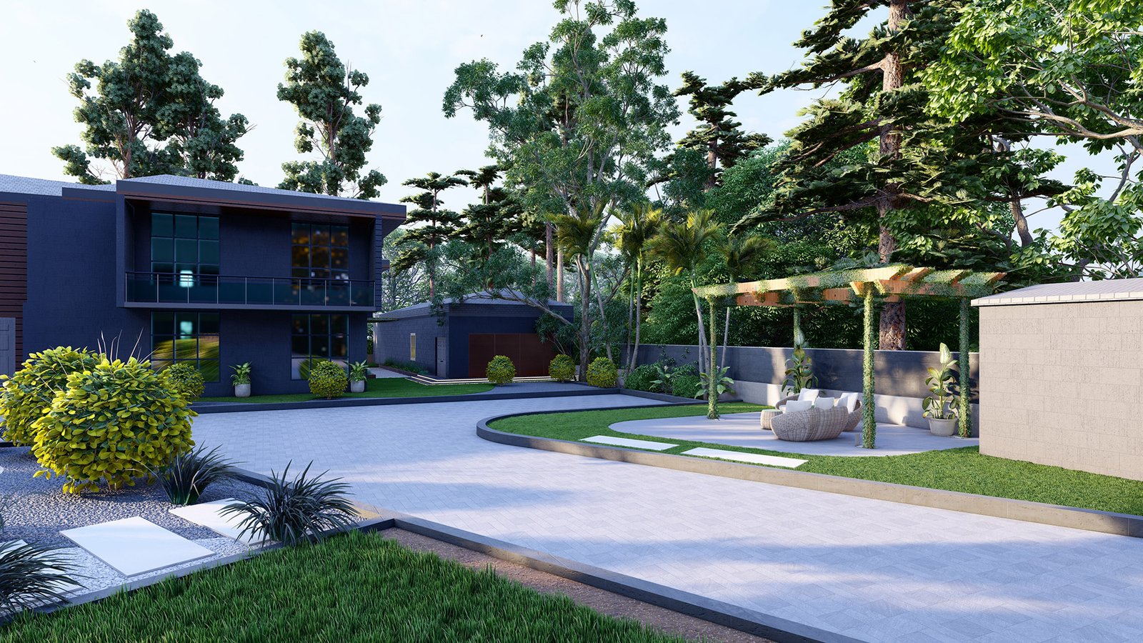 اسم وموقع المشروع :  استراحة خاصة – الامارات العين      التصنيف :  حديقة - خاص     المساحة :  360 متر مربع    حالة المشروع :   مكتمل