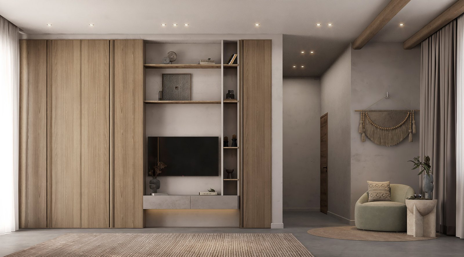 اسم وموقع المشروع :  الطبيعه الهادئة– الامارات ابوظبي     التصنيف :  تصميم داخلي - خاص     المساحة :  1500 متر مربع    حالة المشروع :   قيد الانشاء